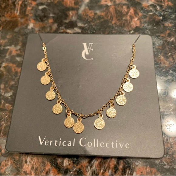 Vertical Collective Dalia Coin Bracelet Gold Plated Adjustable New In Package - Picture 3 of 6